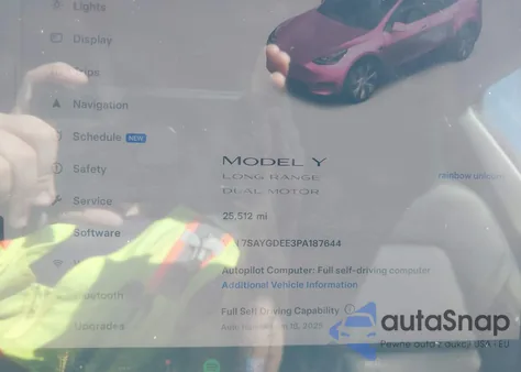 2023 Tesla Model Y Awd/Long Range Dual Motor All-Wheel Drive из США, поврежденный, VIN 7SAYGDEE3PA187644